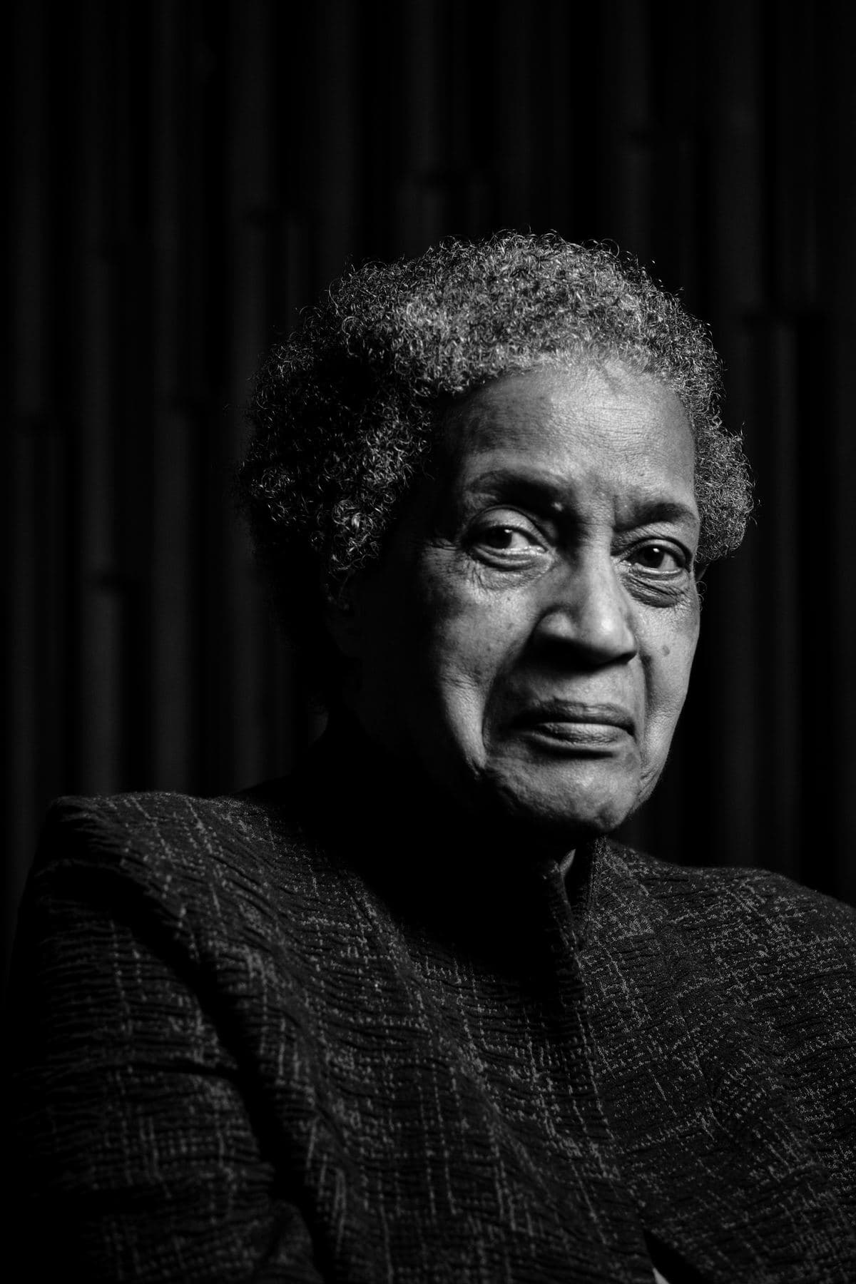 Black and white portrait of an elder
